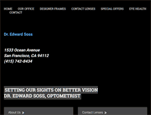 Tablet Screenshot of optical-westwoodpark-sf.com
